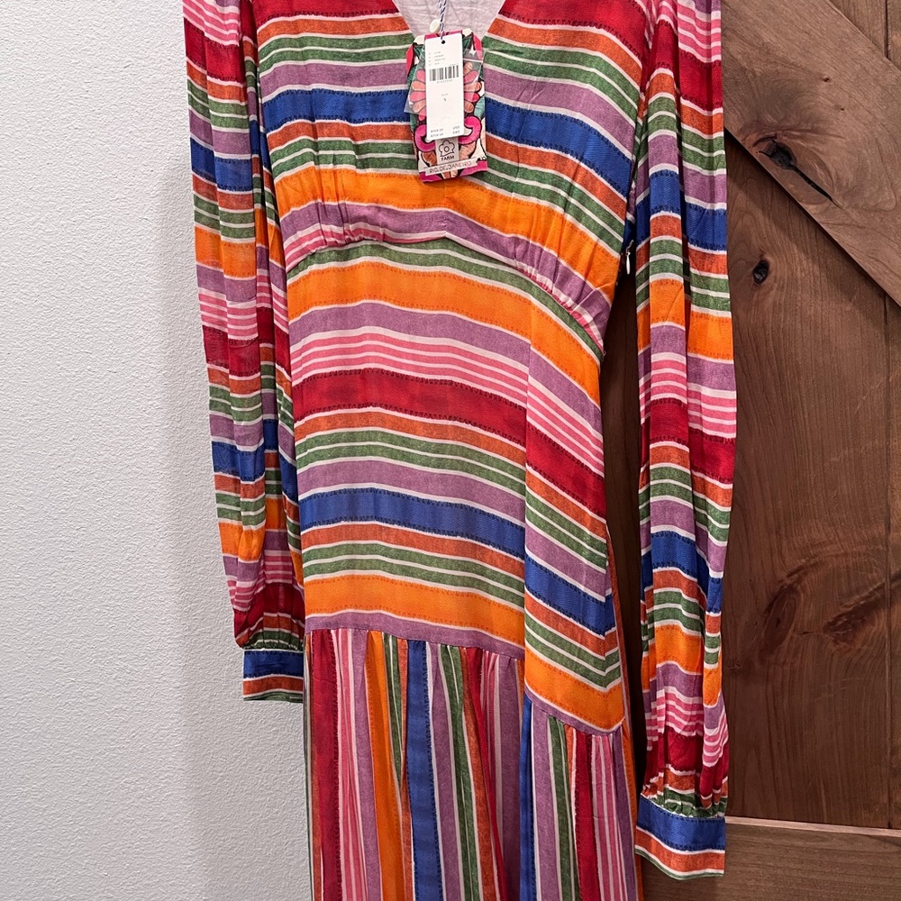 NWT Farm Rio Luana Colorful Maxi Dress S